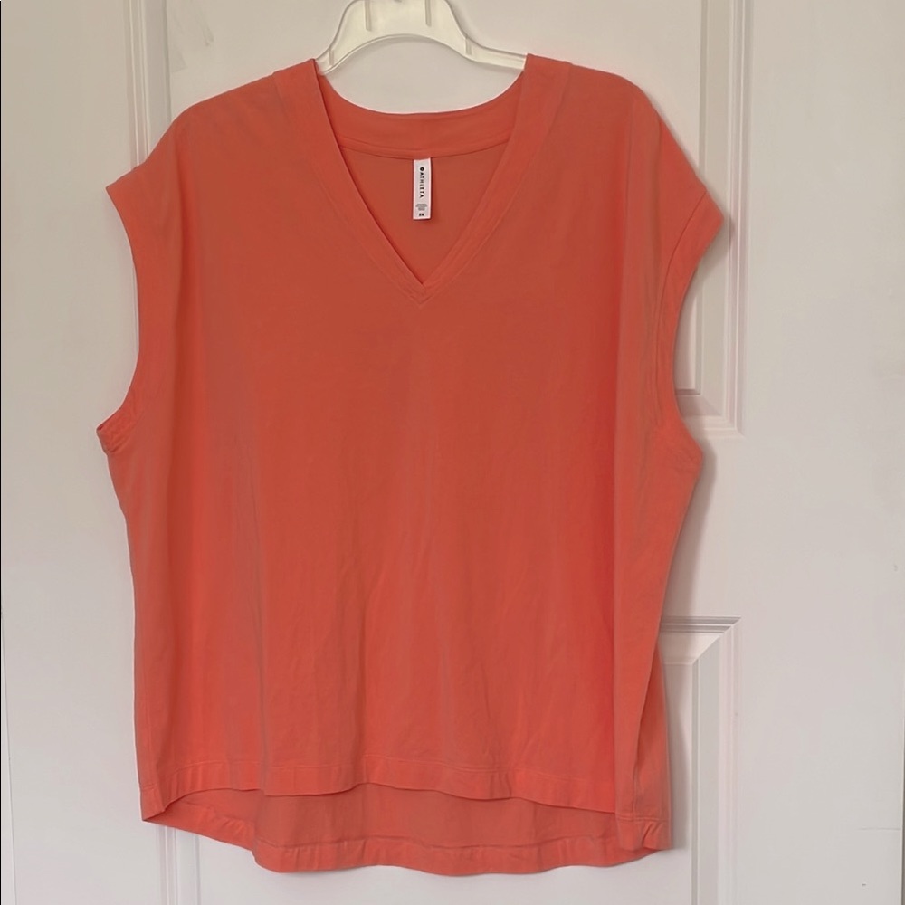 Athleta Coral Workout Tee 3X Loungewear Activewear